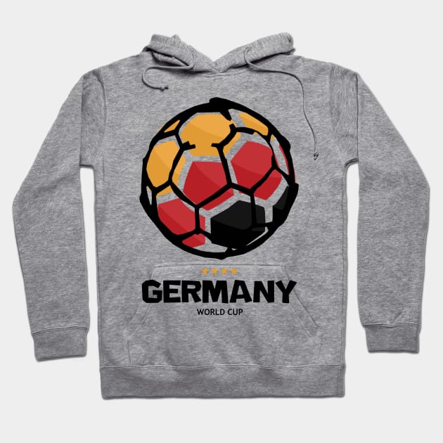 Germany Football Country Flag Hoodie by KewaleeTee